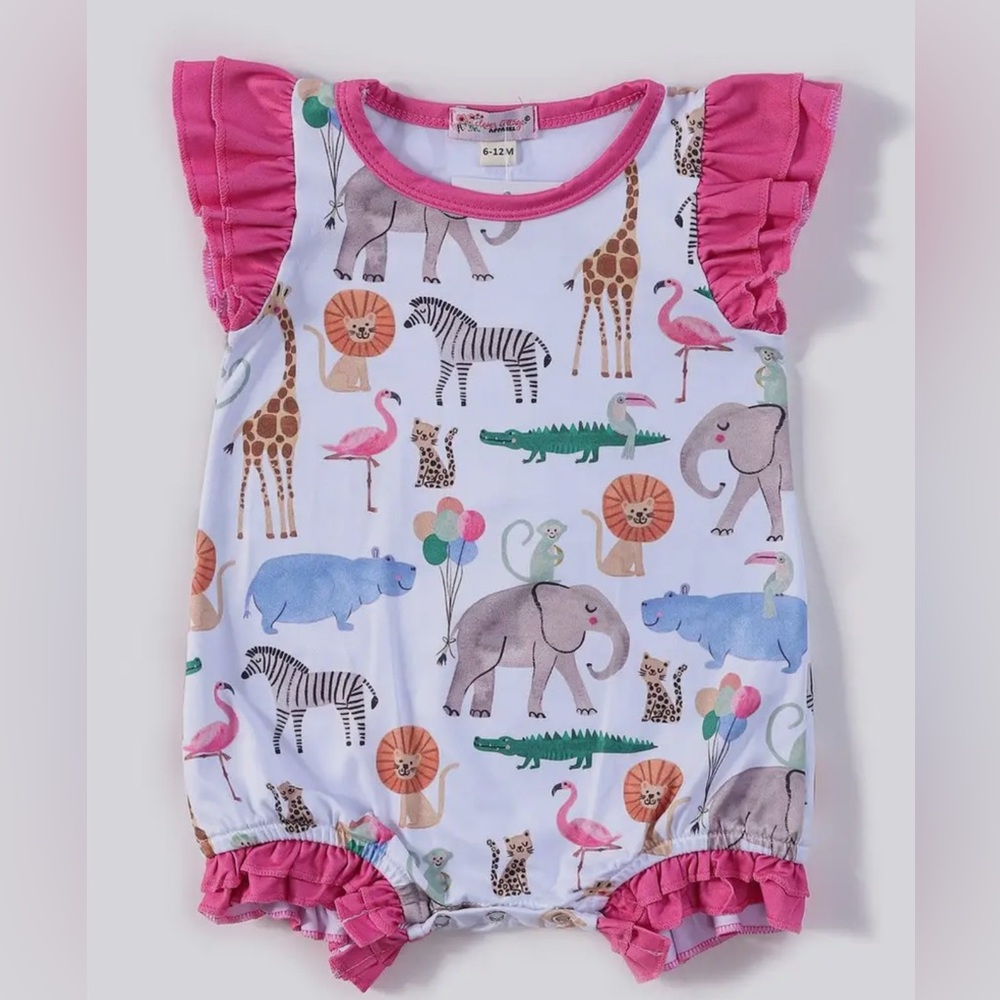 Pink Animal Print Kids Matching Set